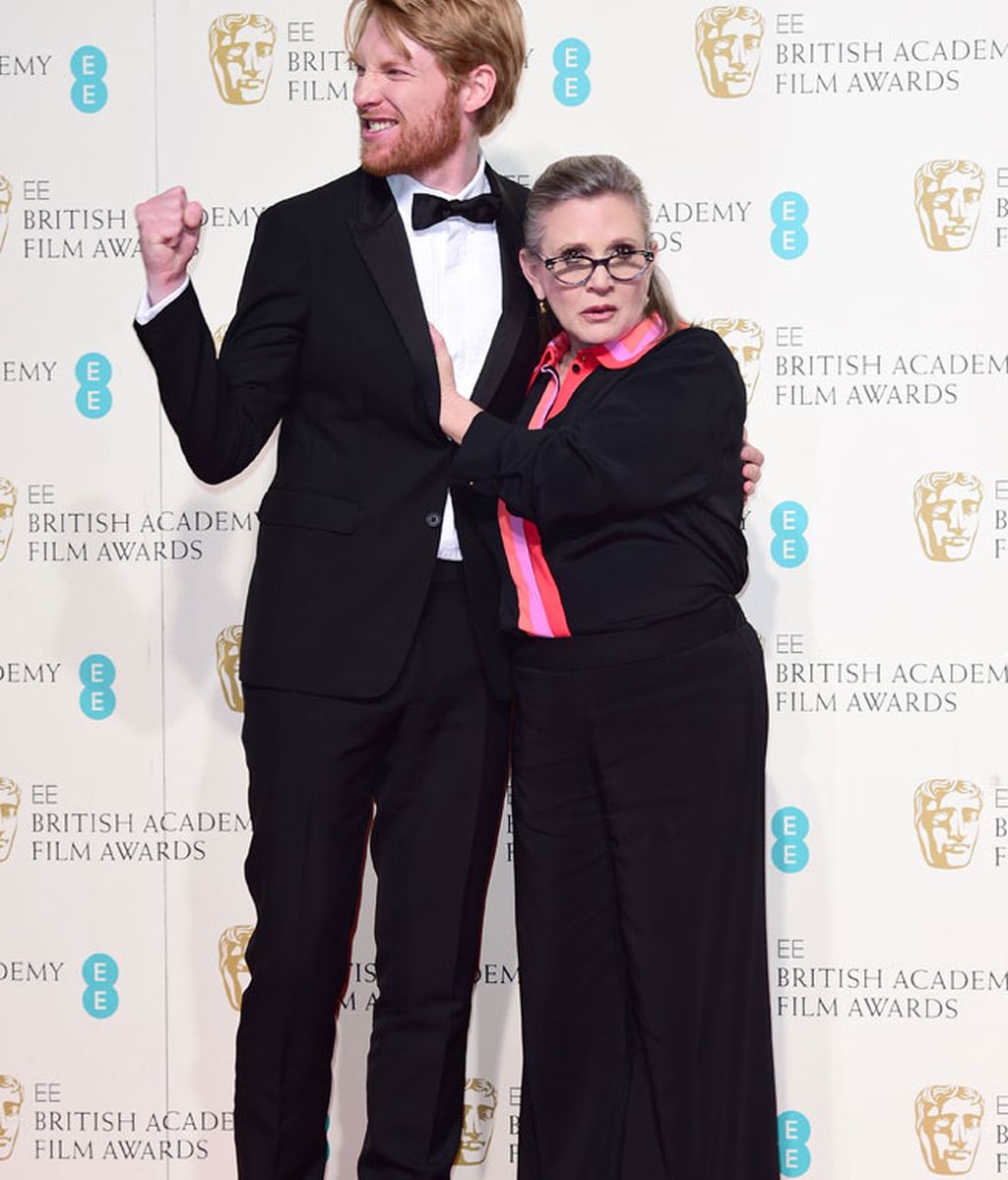 Domhnall Gleeson y Carrie Fisher