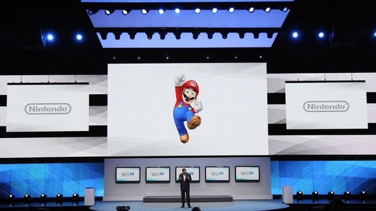 Presentación de Nintento en el Electronic Entertainmnet Expo en Los Angeles. Lanzan la nueva consoloa Wii U con un juego dedicado a Super Mario.