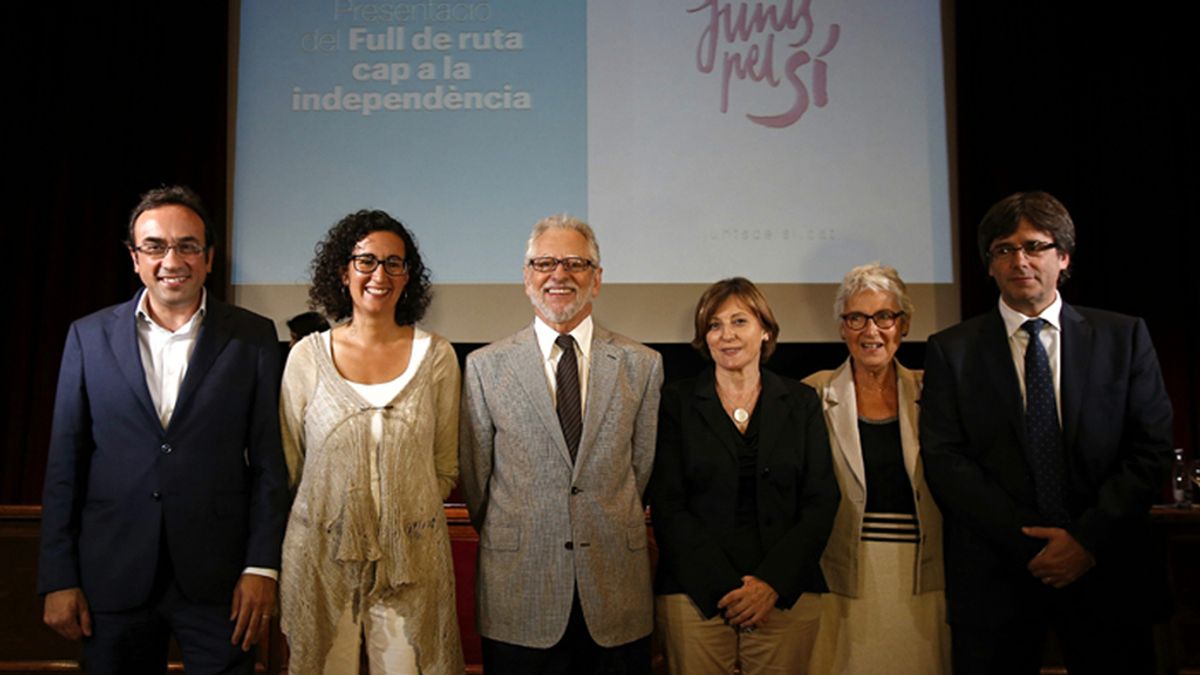 Presentación de la hoja de ruta de Junt pel sí en Barcelona