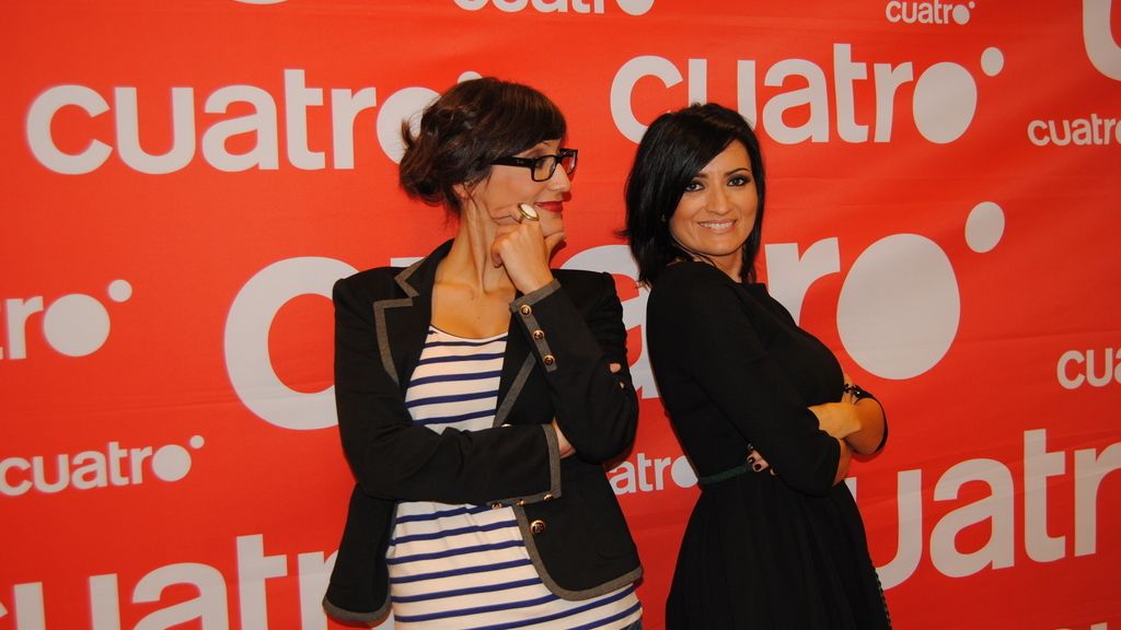 Silvia Abril y Ana Morgade en el pase de prensa