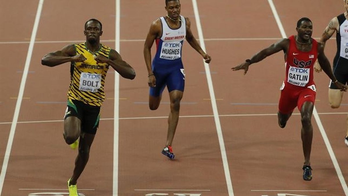 Usain Bolt vuelve a superar a Justin  Gatlin