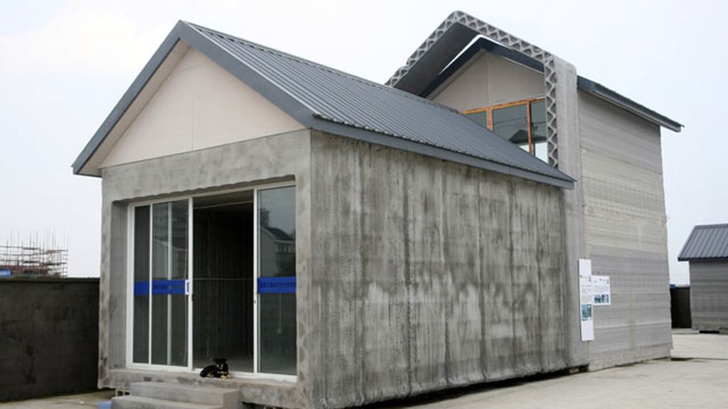 Una empresa china construye casas con una impresora 3D