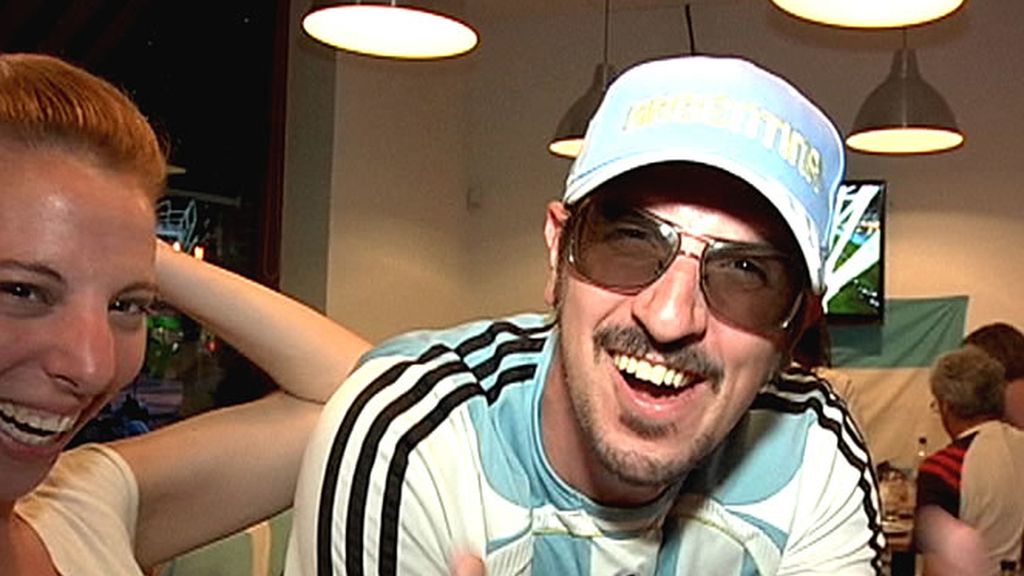 Un seguidor de la selección Argentina