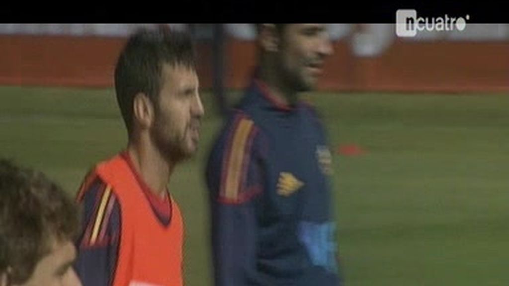 La Roja se entrena a puerta cerrada