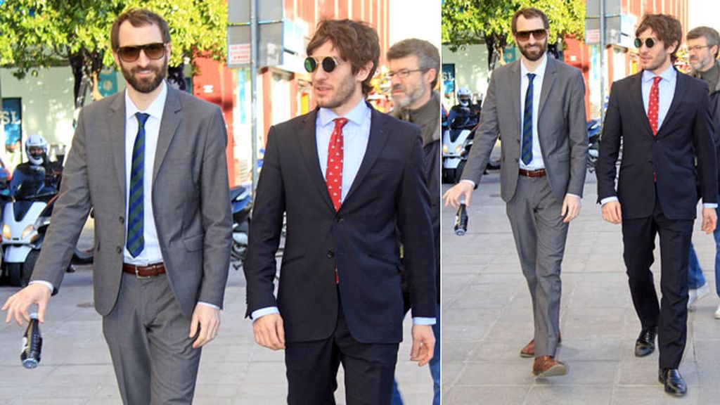 Quim Gutiérrez y Julián Villagrán, muy elegantes con traje