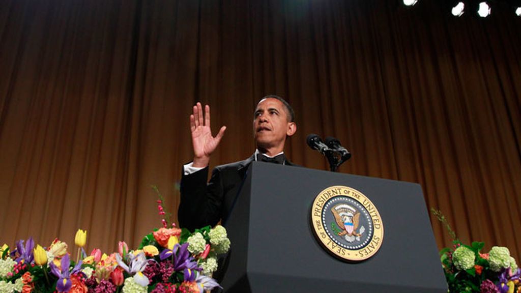 Barak Obama en la cena de corresponsales de la Casa Blanca