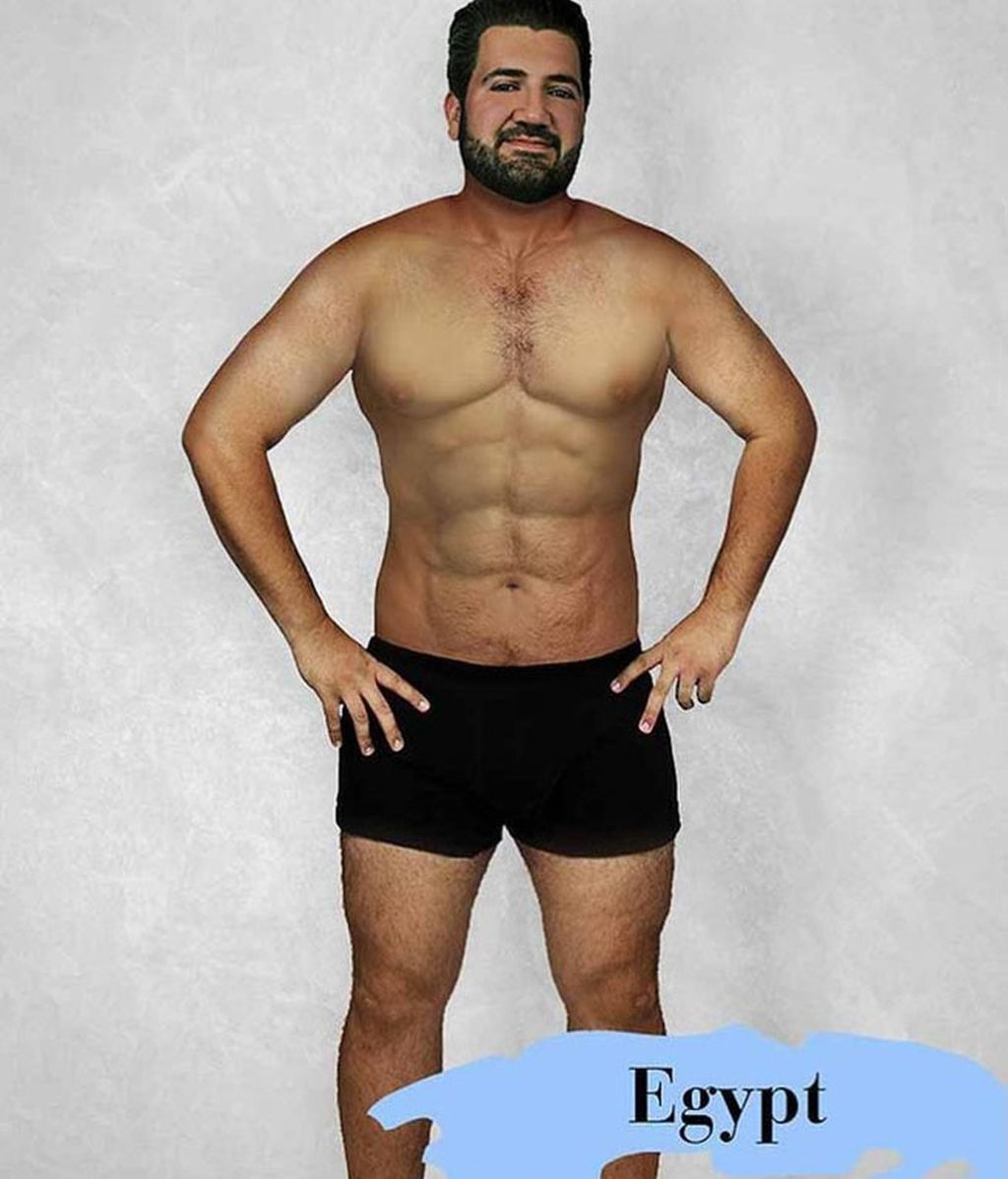 Así sería el hombre "perfecto" en cada país