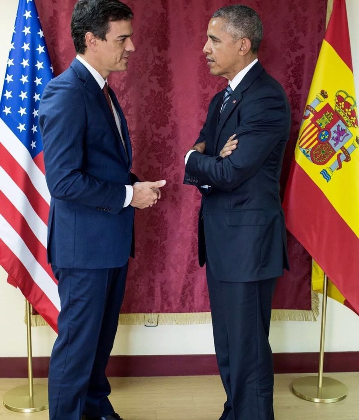 Pedro Sánchez ya tiene la foto de sus tres minutos con Obama