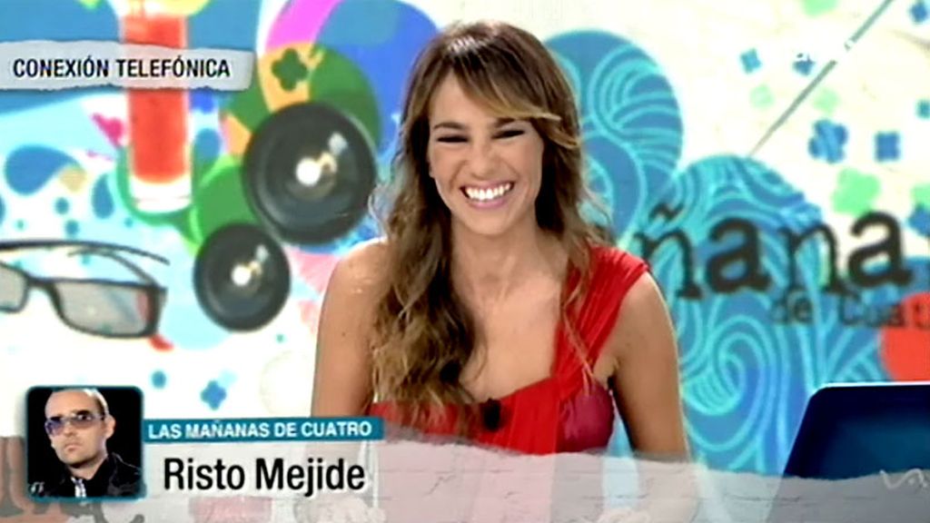 Ruth recibe la llamada de su pareja Risto Mejide