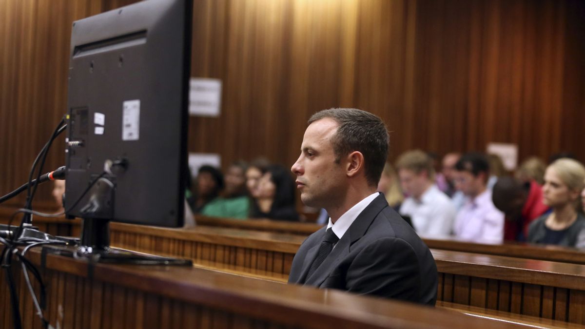 Pistorius durante su juicio