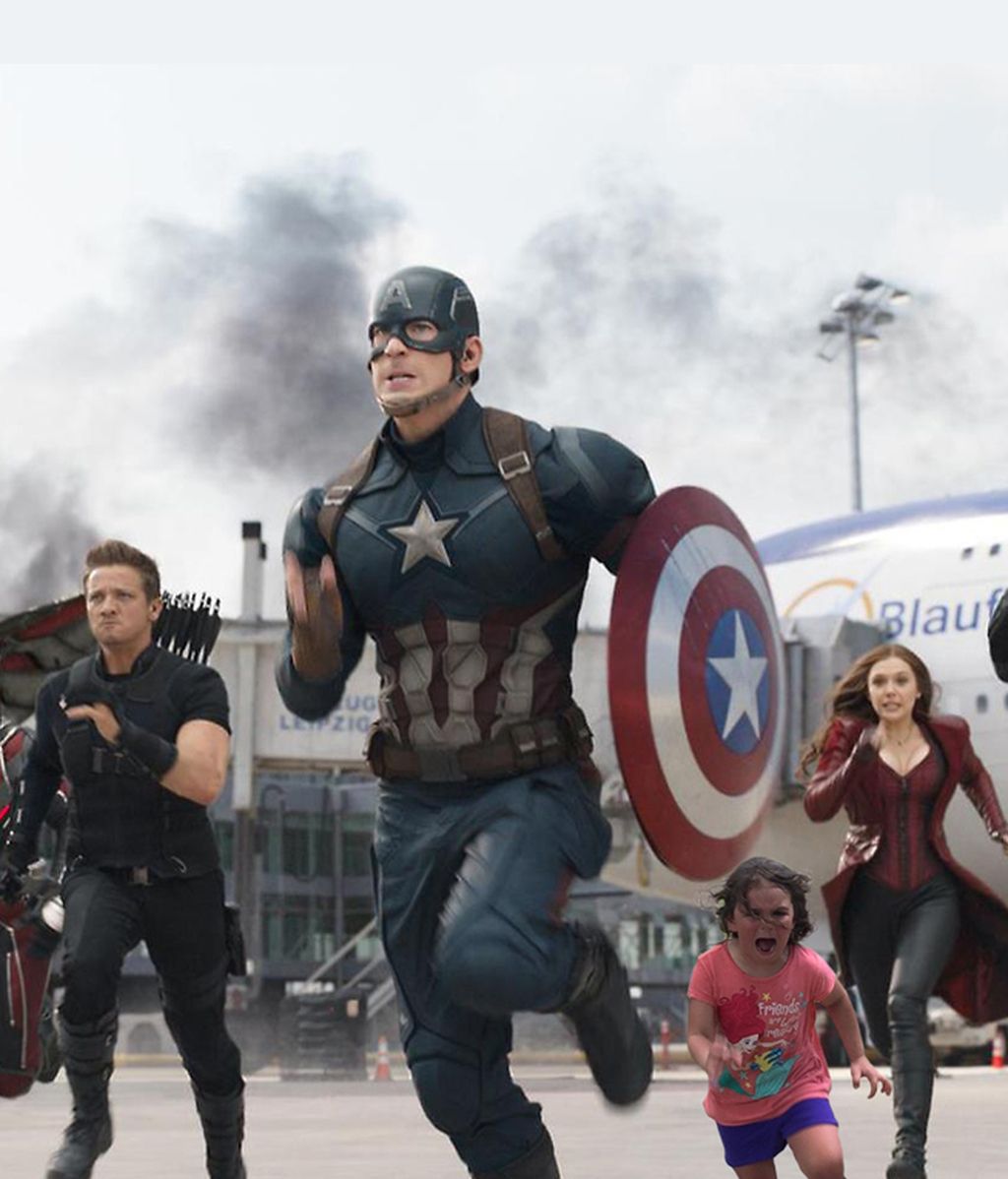 La Red parodia la huida desesperada de una niña ante un pavo real