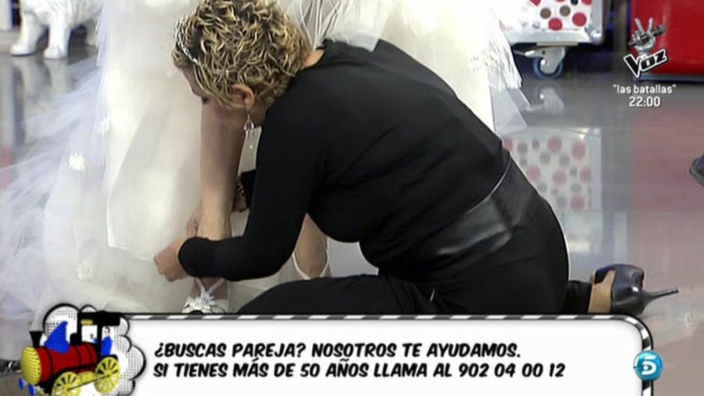 La cara de ilusión de la presentadora