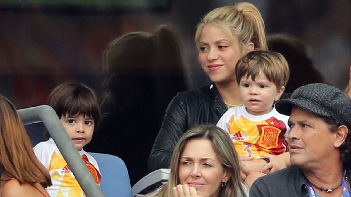 Shakira ejerció de madraza con Milan y Sasha