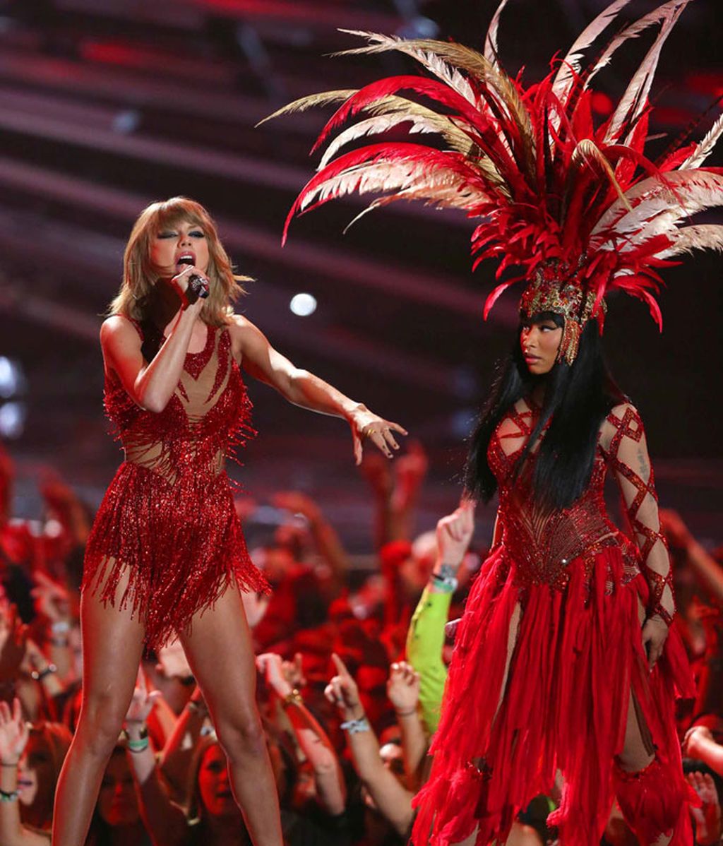 Tras la polémica en twitter, Taylor Swift y Nicki Minaj actuaron juntas