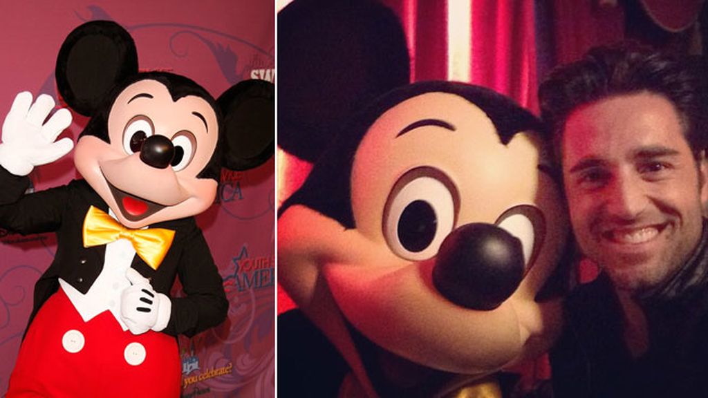 David Bustamante y su ‘amigo’ Mickey Mouse