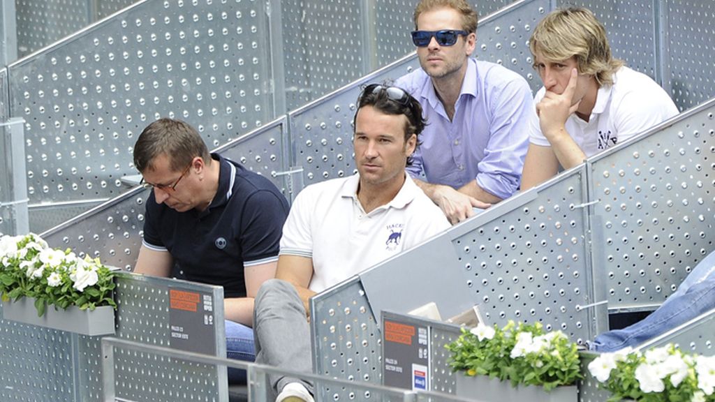 El extenista, Carlos Moya, durante el Máster de tenis de Madrid