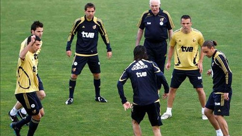 El entrenamiento de la roja