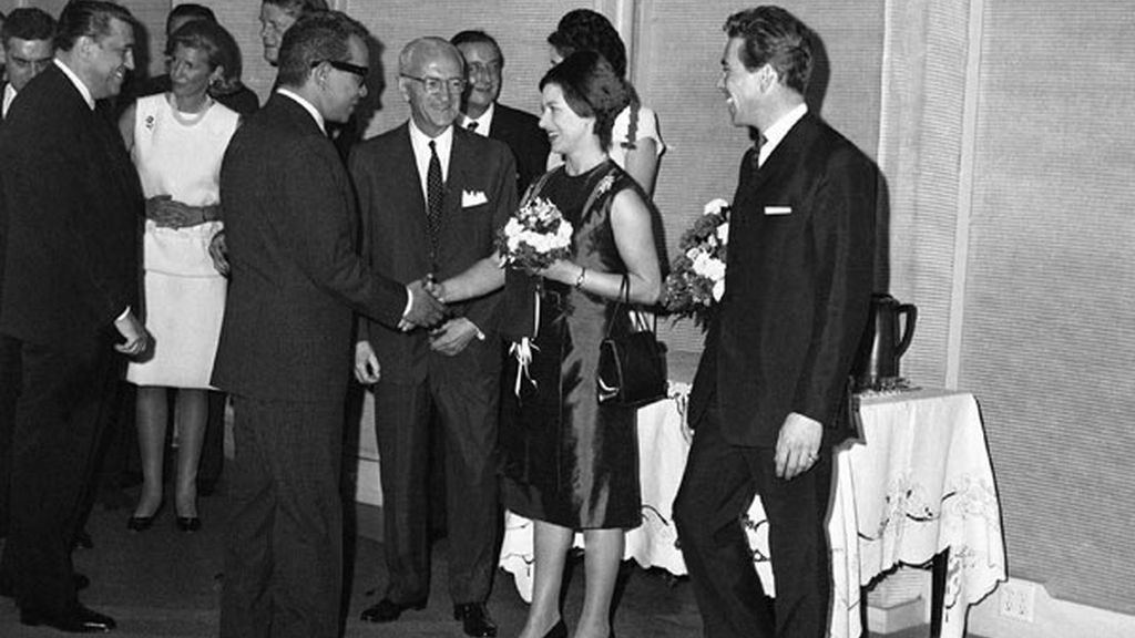 Mario Moreno con la Princesa Margarita en Hollywood en 1965