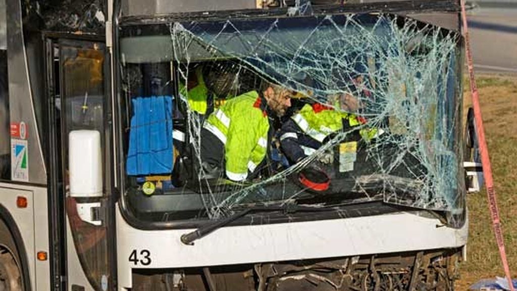 Accidente de autobús en Girona