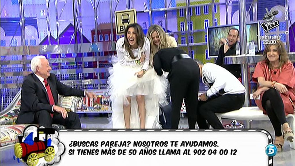 La cara de ilusión de la presentadora