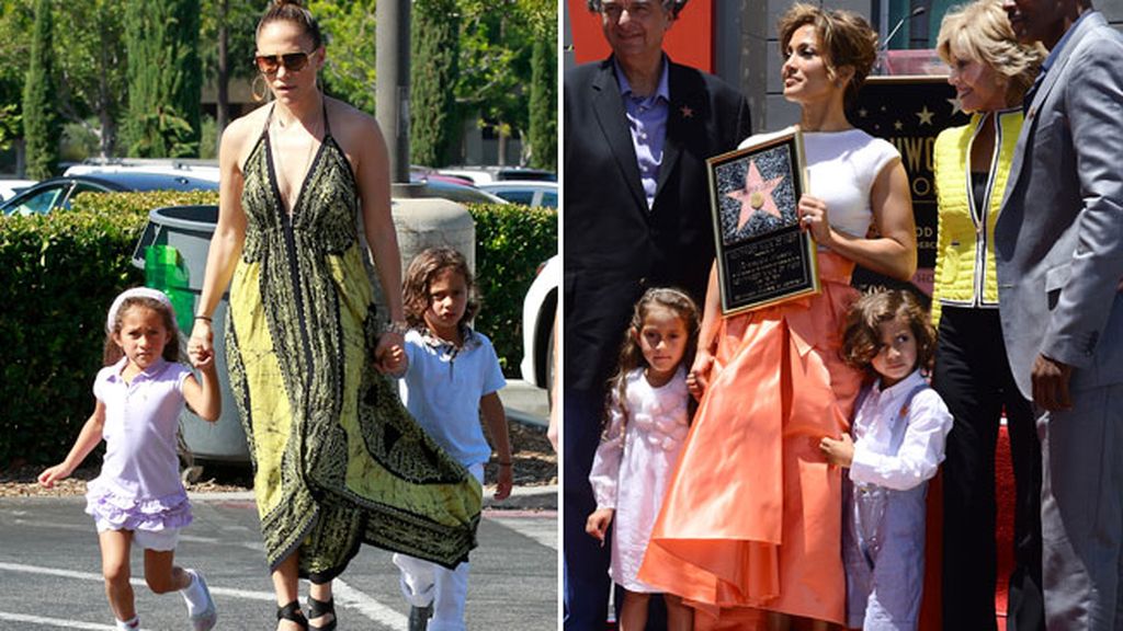 JLo tuvo a los mellizos Max y Emma de su relación con Marc Anthony