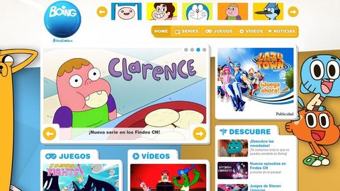 Boing España  juegos gratis, películas gratis, concursos y niños