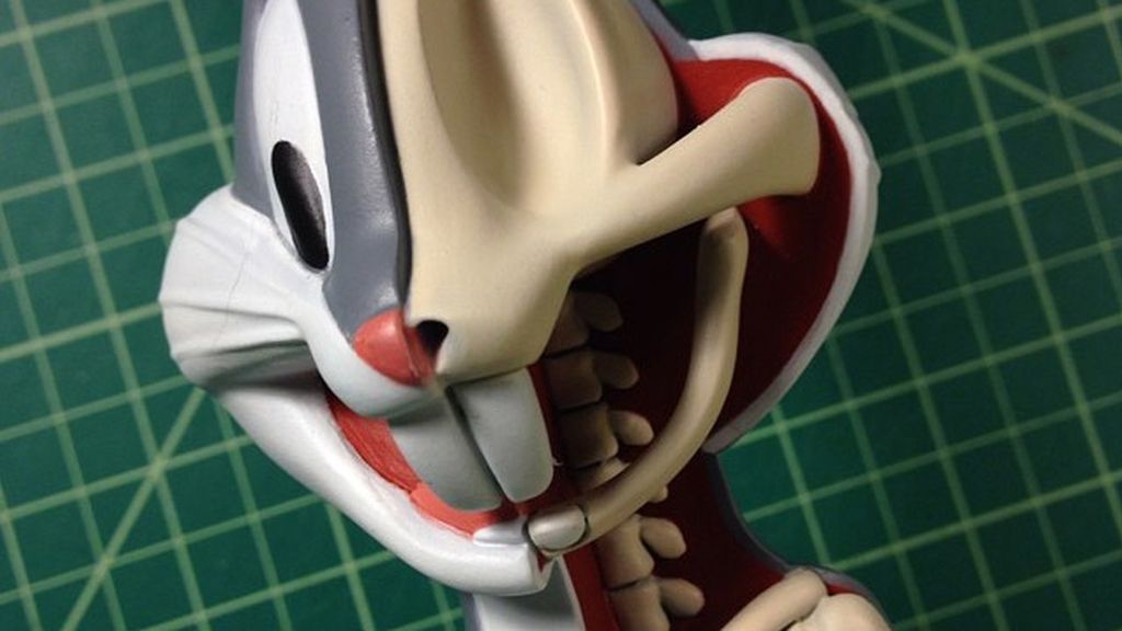 Así sería el interior de Bugs Bunny si fuese de carne y hueso