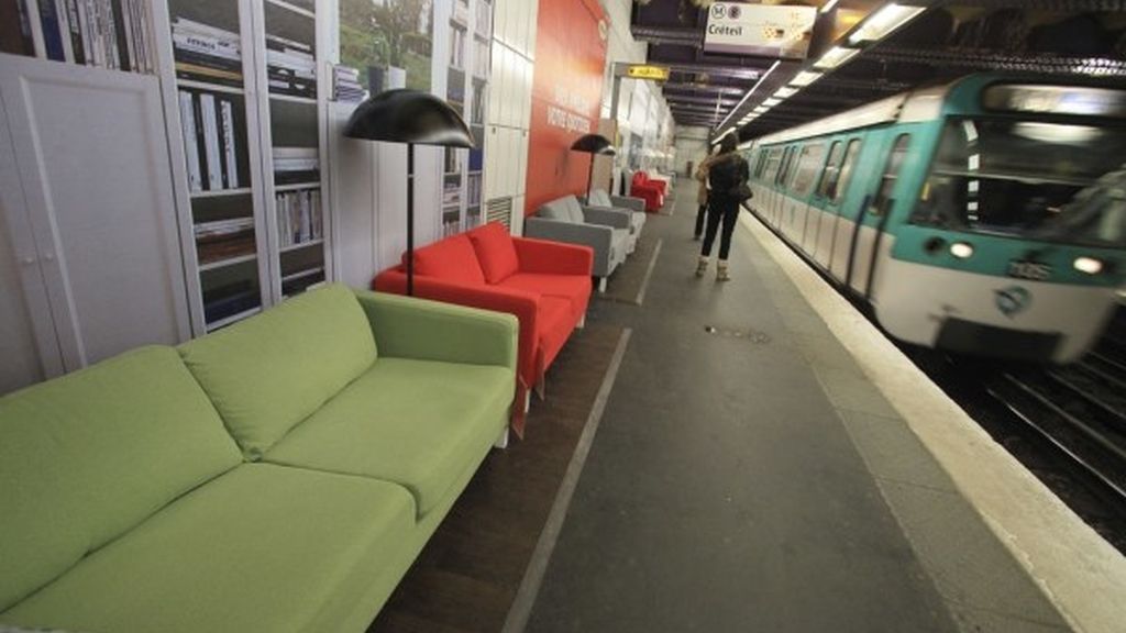 Ikea decora... el metro de París