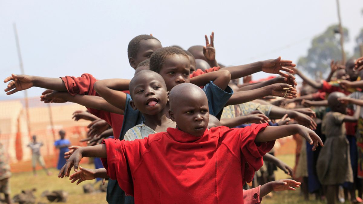 Niños en Uganda