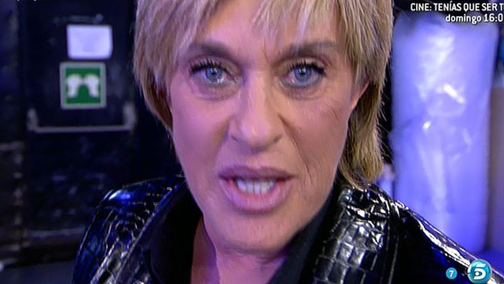La colaboradora de 'Sálvame' estalla tras un comentario de Jesús Mariñas