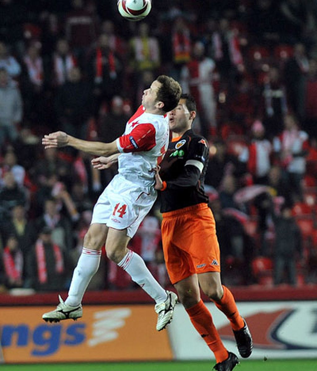 Slavia de Praga-Valencia, en imágenes