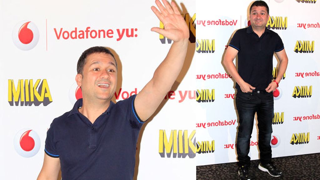 Secun de la Rosa se mostró divertido en el photocall