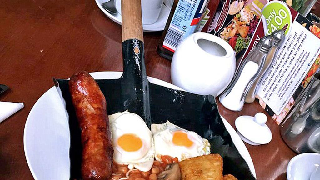 Extrañas maneras de servir platos de comida