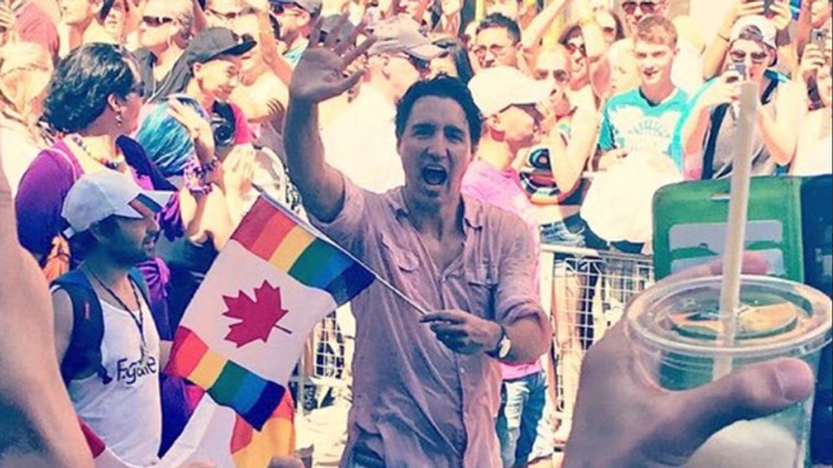 El primer ministro canadiense encabeza el histórico desfile del Orgullo Gay de Toronto