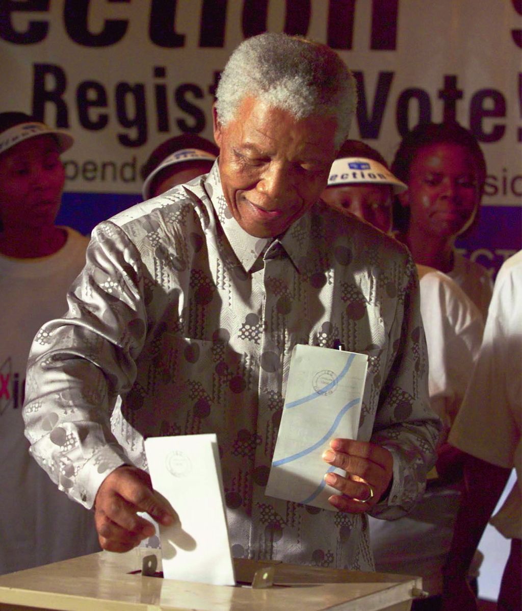 Mandela se convirtió en el primer presidente negro de Sudáfrica