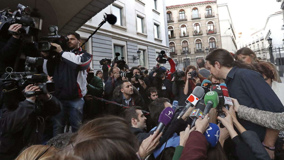 Pablo Iglesias valora el discurso de investidura de Pedro Sánchez