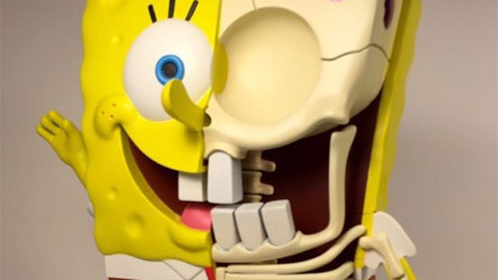 Así ser ía el interior de  Bob Esponja si fuese de carne y hueso