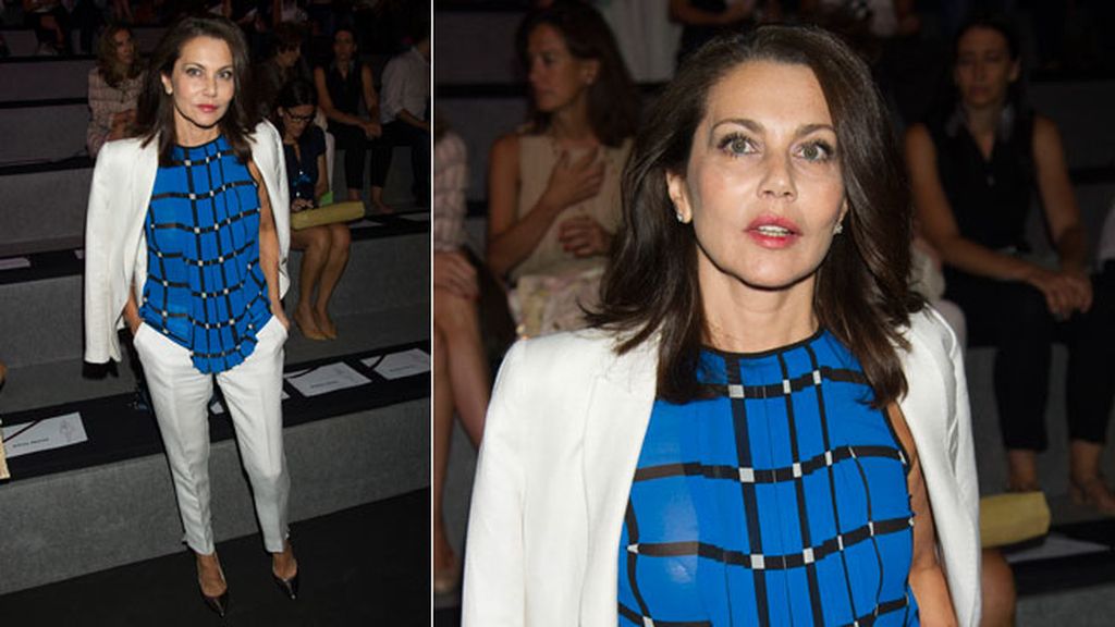 Fabiola Toledo en el desfile de Devota & Lomba