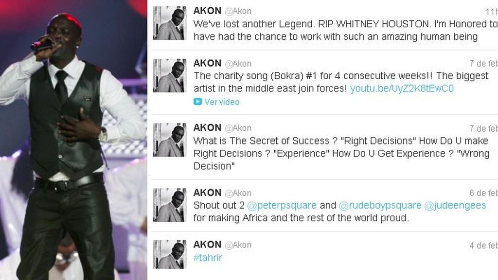 El cantante Akon