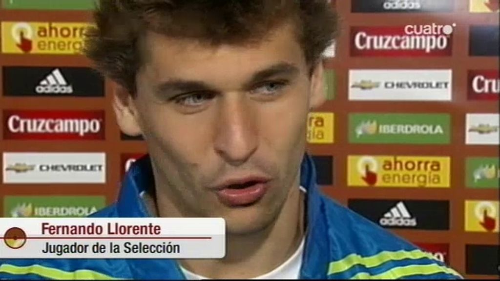 Llorente, tras su debut con La Roja en Logroño