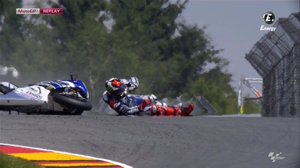 Caída en los Libres 2 de Sachsenring