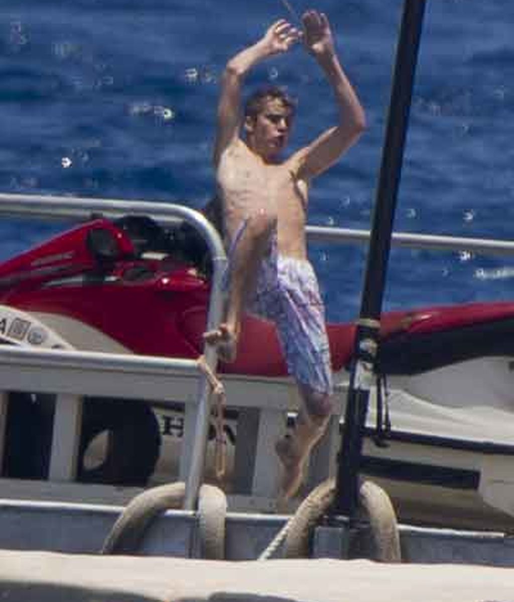 Justin Bieber repite chapuzón