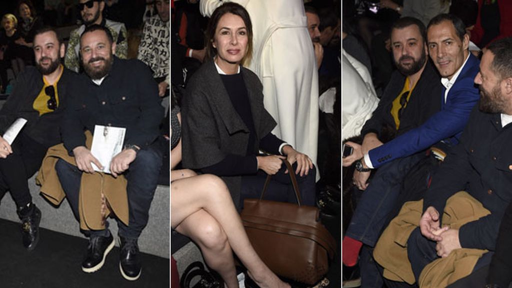 Pelayo, Alaska y Mario o Hiba Abouk: súper reunión vip en el desfile de DavidDelfín