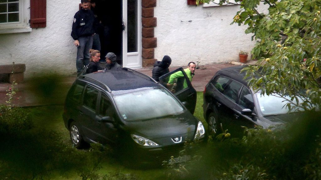 Momento de la detención del etarra David Pla