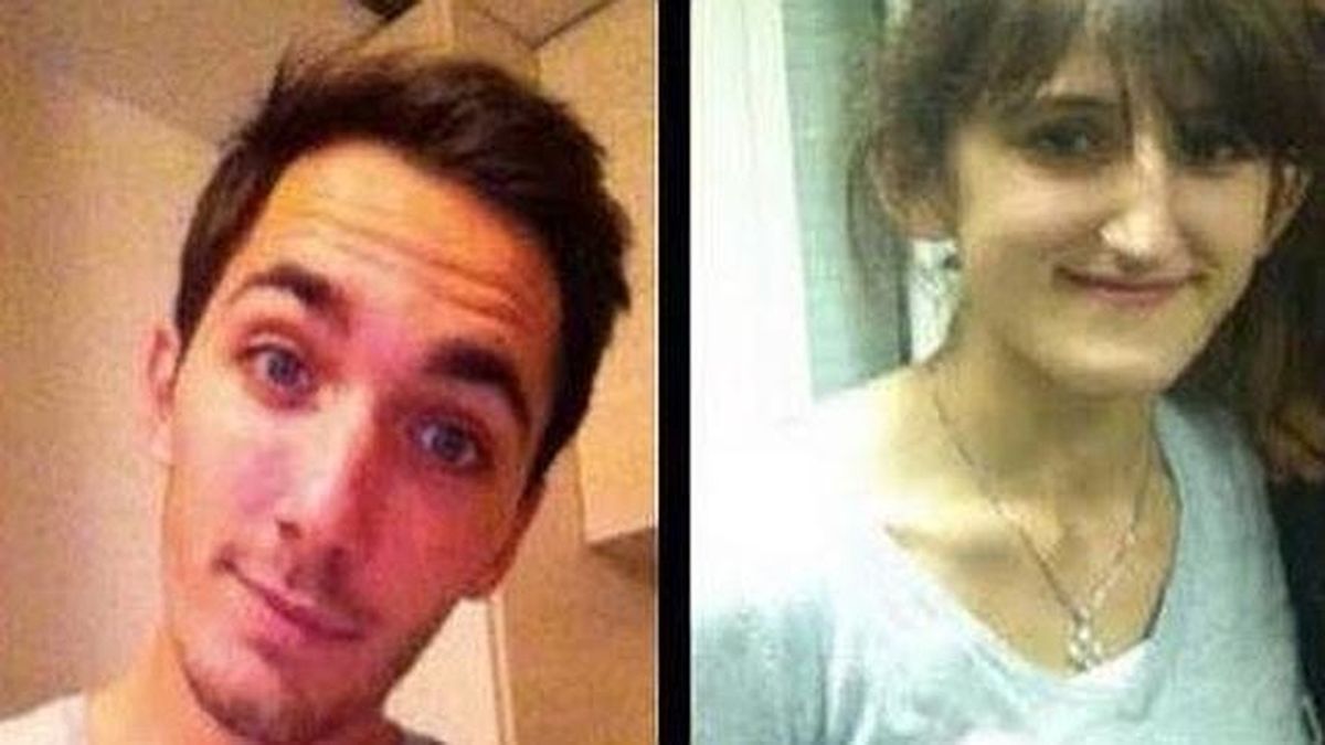 Sarah Mazerolles, de 21 años, y Julien Piguet, de 22, estudiantes franceses desaparecidos en Zaragoza