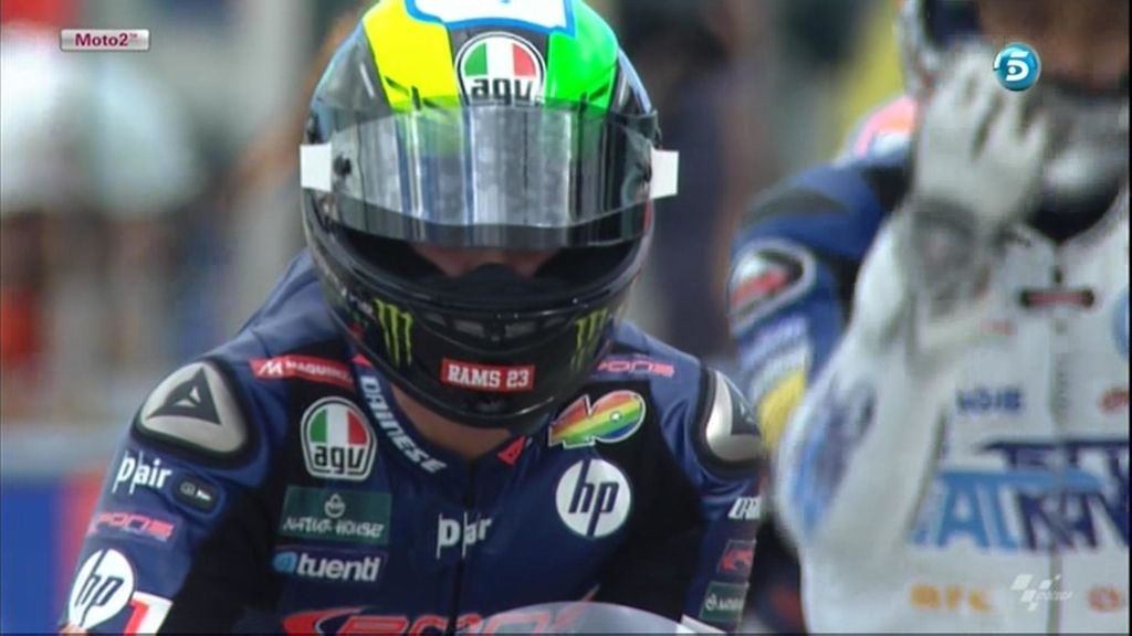 Polyccio, concentrado antes de la carrera de Moto2