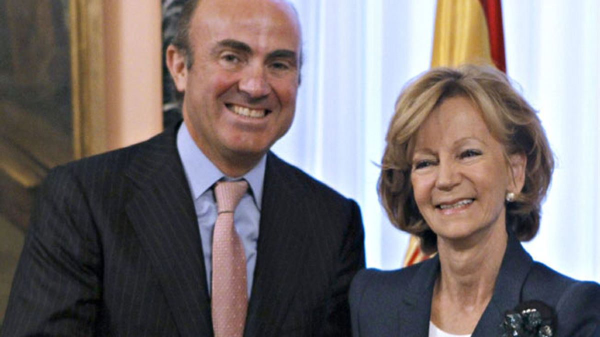 Luis de Guindos y Elena Salgado