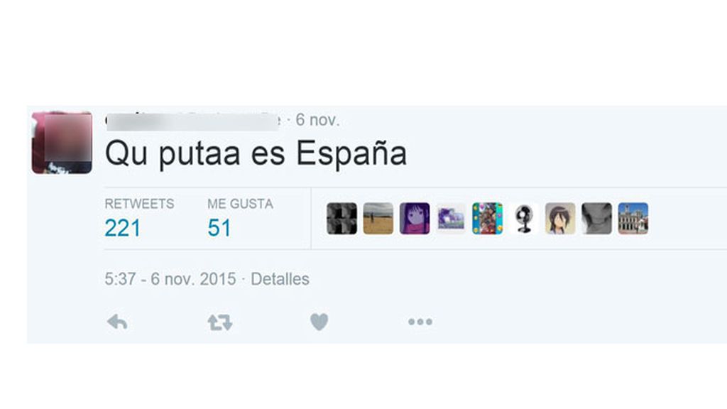 Insultos y amenazas en el perfil de Twitter del agresor de Rajoy