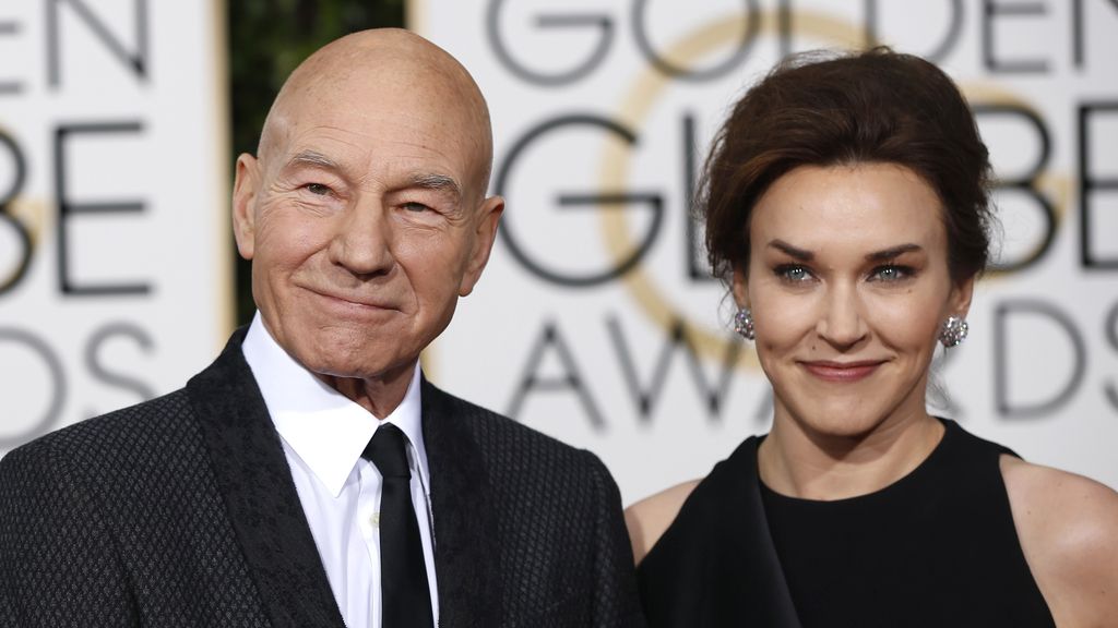 Patrick Stewart y su mujer