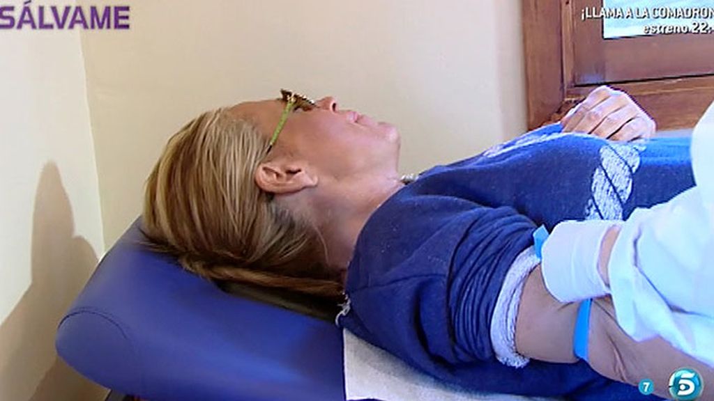 Lydia Lozano, entre lágrimas tras el análisis de sangre